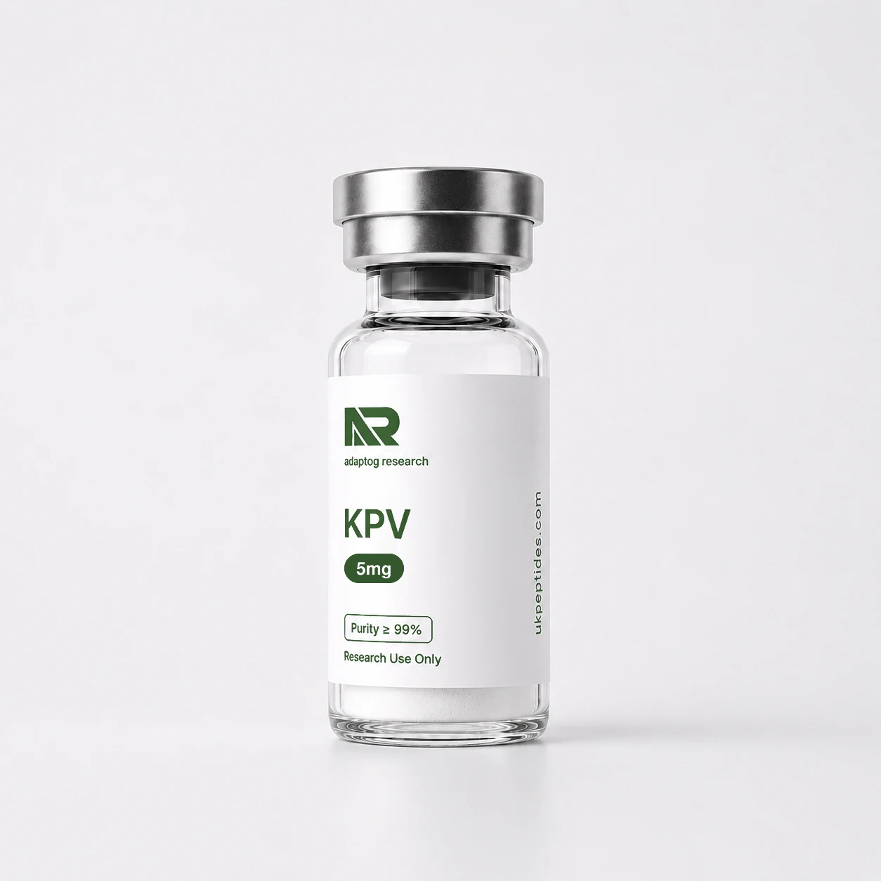 KPV research peptide vial — 99.3% HPLC purity, lyophilised